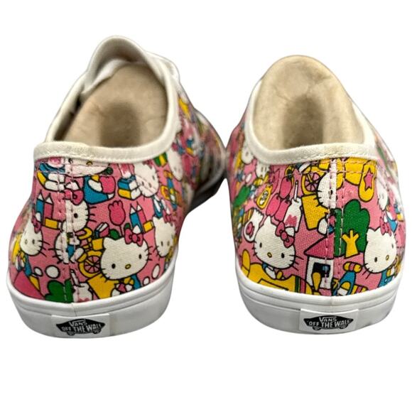 Vans Pink Hello Kitty Lace Up Skateboard Sneaker Unisex Women 8 / Men 6.5 - Picture 4 of 8